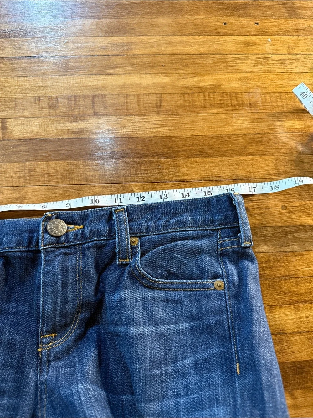 J. Crew Matchstick Jeans Dark Denim Blue Straight-Leg Sz 28 Short (g19)